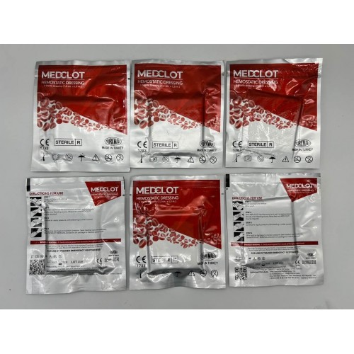 Гемостатический бинт MEDCLOT кровоостанавливающий с коалином (Турция) во Владивостоке