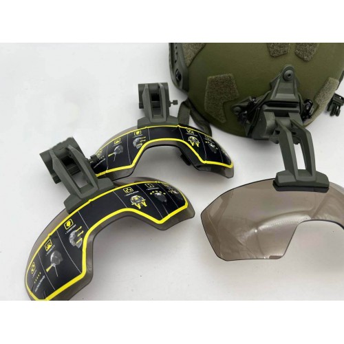 Откидные флип очки с кронштейном на шрауд для тактического шлема во Владивостоке